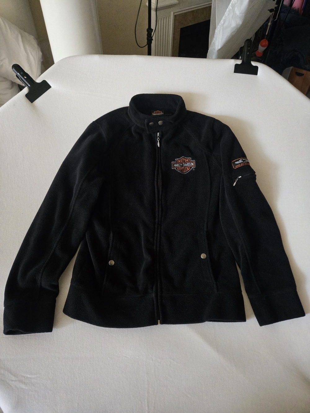 Harley Davidson Fleece Zip Up Women's Size Medium